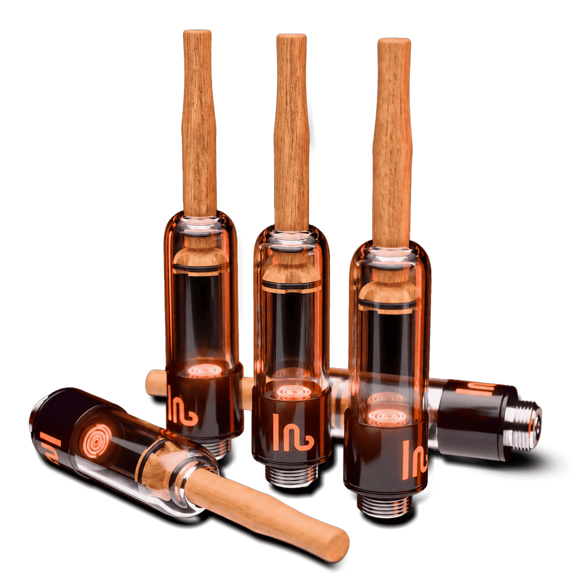 FLWRCRT flower cartridge and wooden mouthpiece, empty chamber
